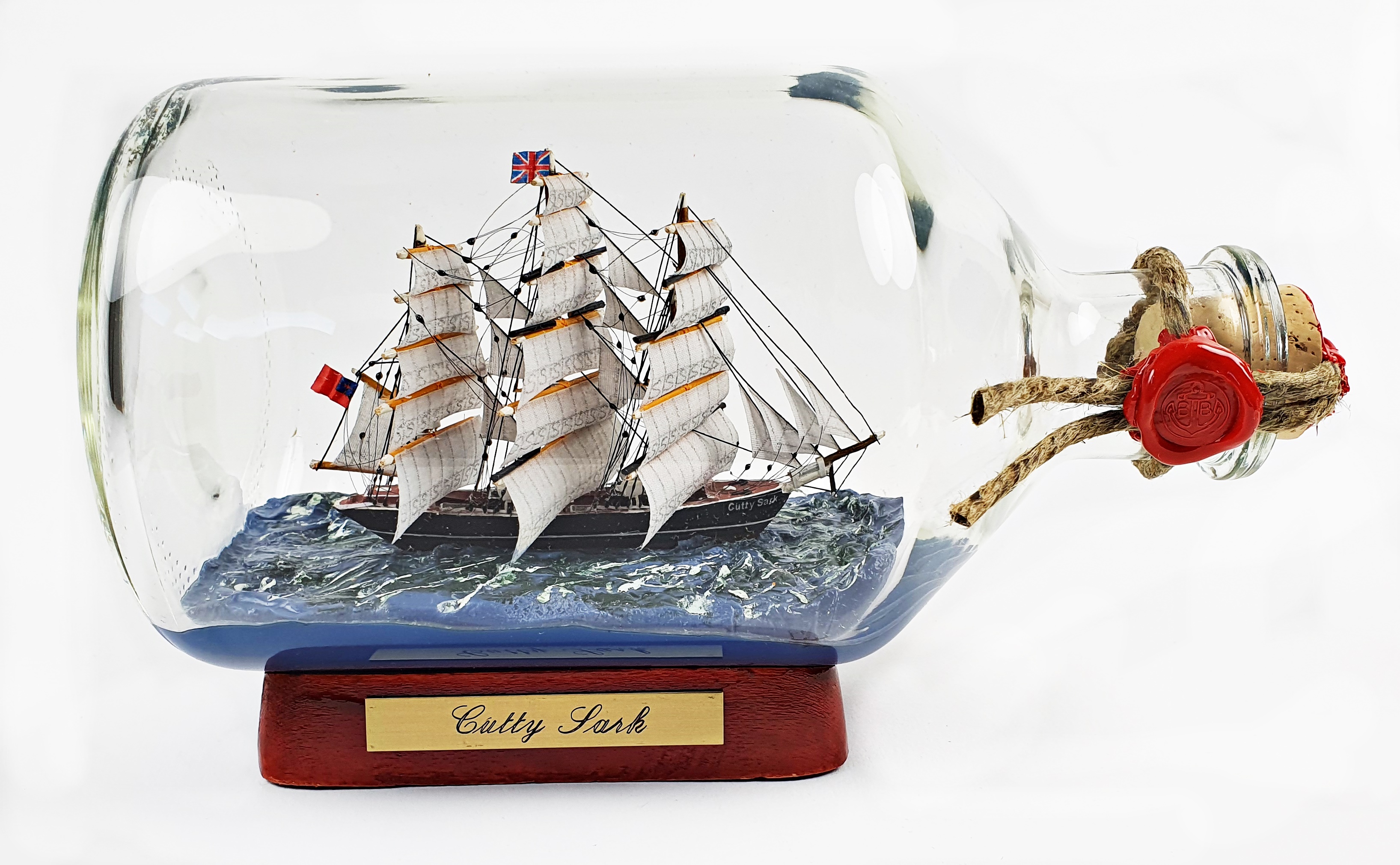 Cutty Sark 1 Liter Apothekerflasche Buddelschiff Museumsqualität