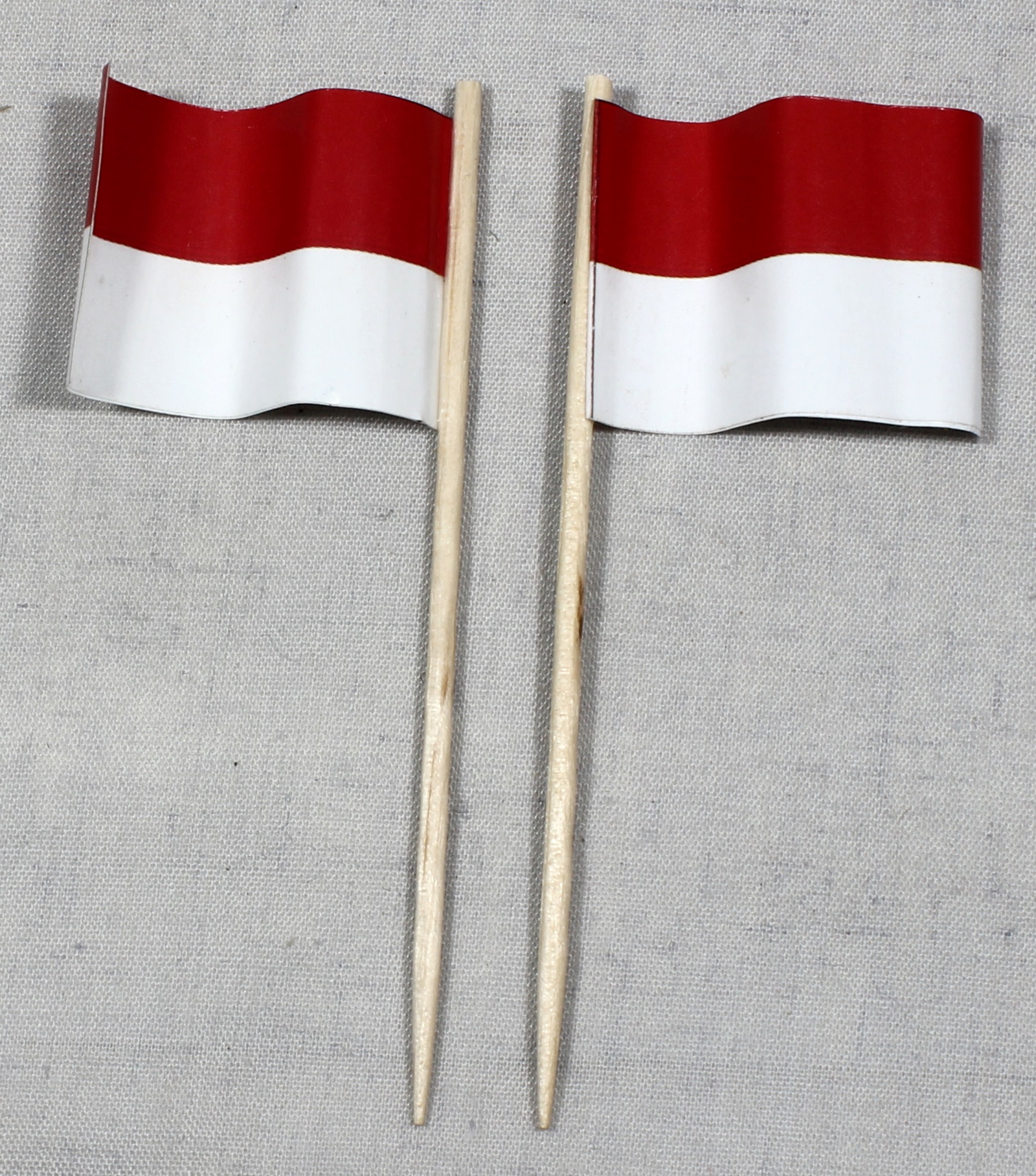 Party-Picker Flagge Indonesien Papierfähnchen in Spitzenqualität 50 Stück Beutel