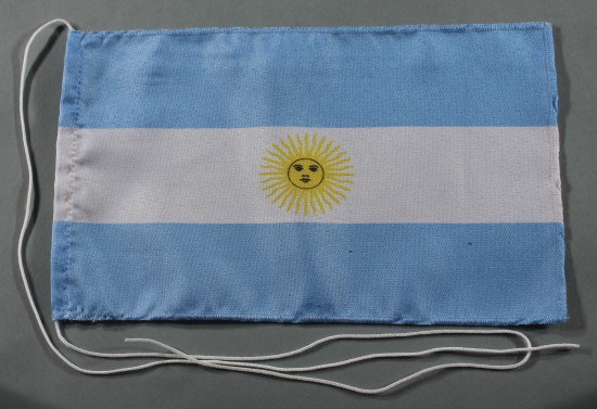 Tischflagge Argentinien 25x15 cm optional mit Holz- oder Chromständer Tischfahne Tischfähnchen