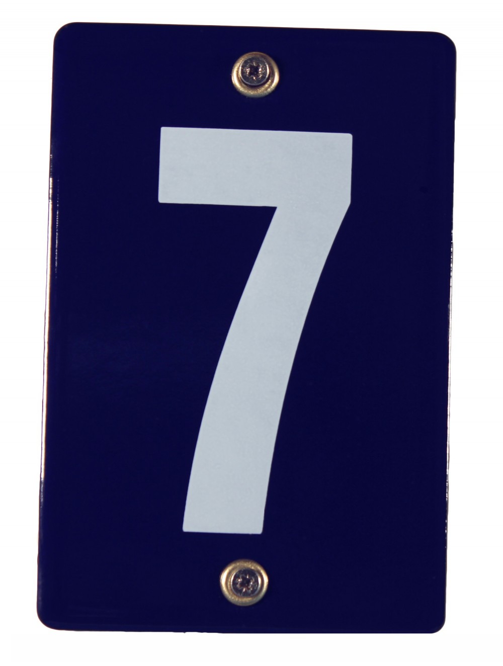 Hausnummernschild 7 Emaille Hausnummer Schild 12x8 cm Haus Nummer Zahl Ziffer Metallschild