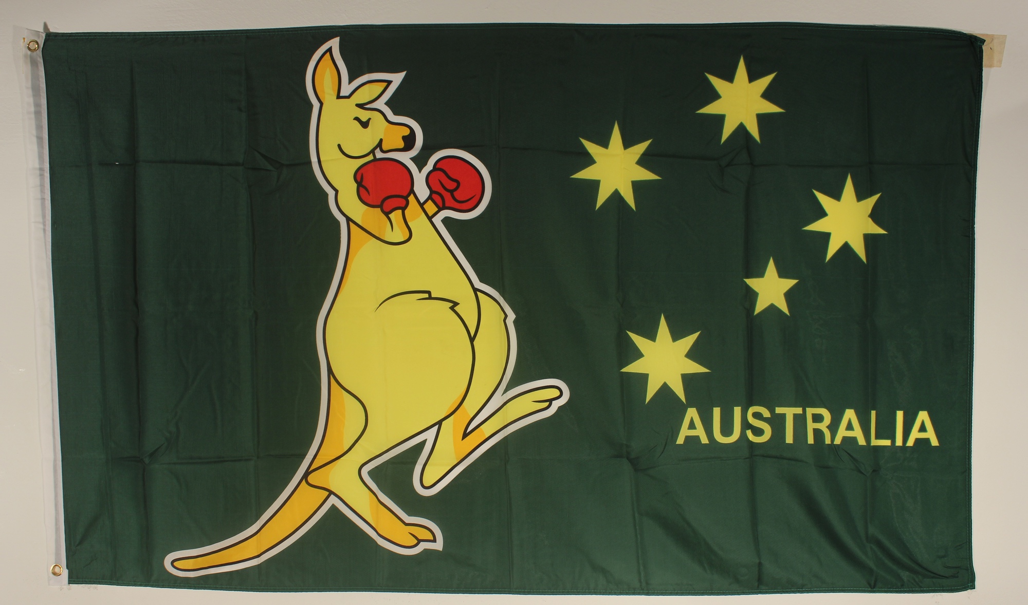 Flagge Fahne : Känguruh Boxer Australien Text