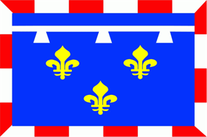 Flagge Fahne : Centre (Region) Frankreich