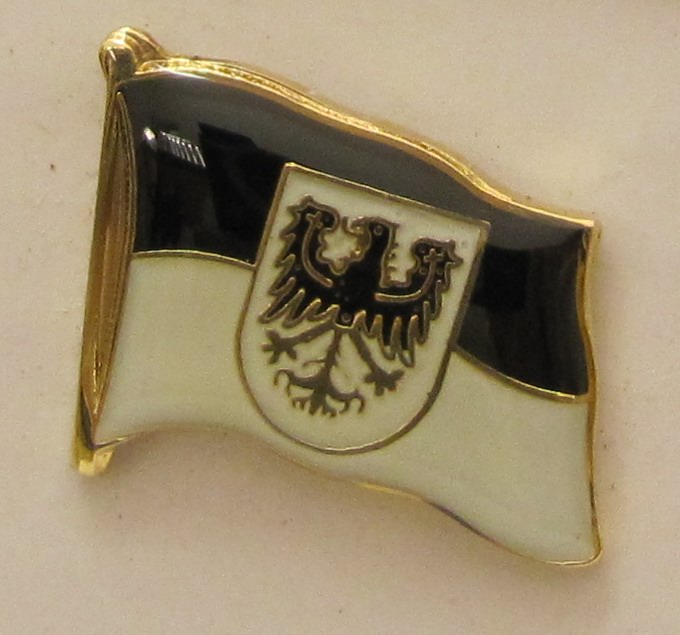 Pin Anstecker Flagge Fahne Ostpreussen Ost Preußen Adler Wappen