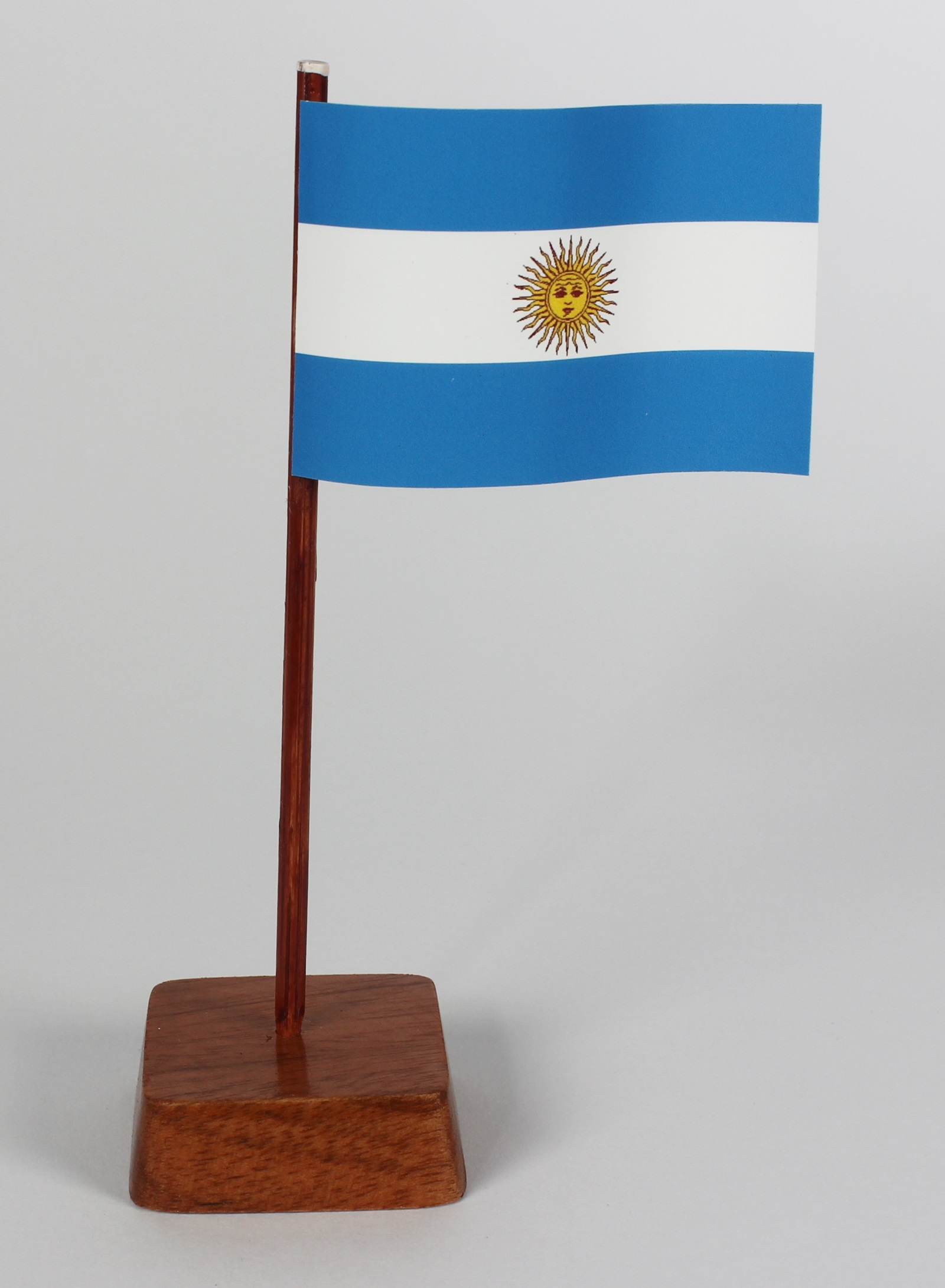 Mini Tischflagge Argentinien Höhe 13 cm Tischfähnchen