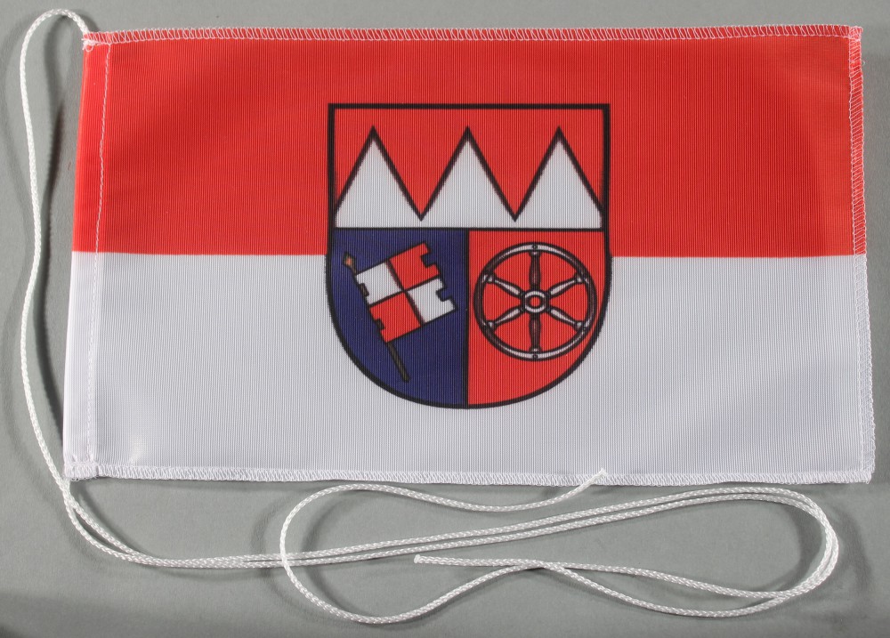 Tischflagge Unterfranken Franken 25x15 cm optional mit Holz- oder Chromständer Tischfahne Tischfähnc