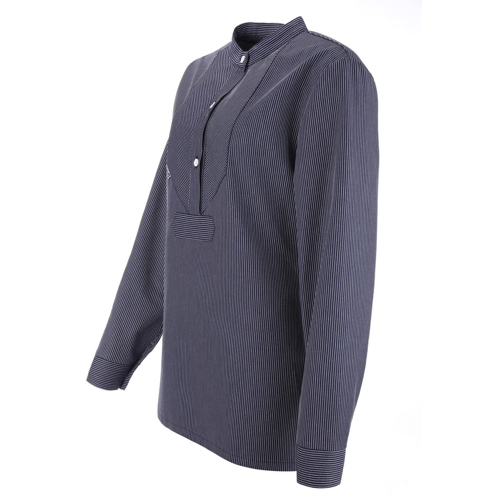 Damen Fischerhemd schmal gestreift Seite