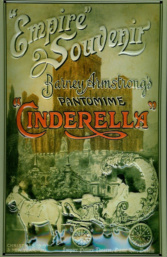 Blechschild Cinderella Pantomime Empire Souvenir Schild Nostalgieschild